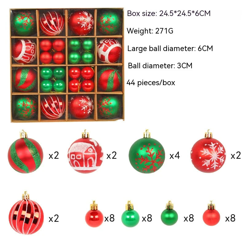 Colorful Christmas Ornament Ball Set